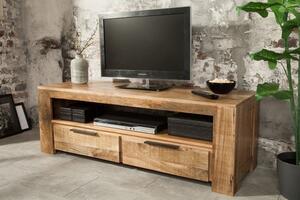 Estila Štýlový TV stolík z masívu Mango 130cm