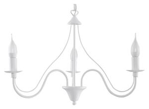 Luster na reťazi MINERWA 3 3xE14/40W/230V biela