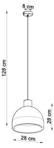 Sollux SL.0281 - Luster na lanku DAMASO 1xE27/60W/230V