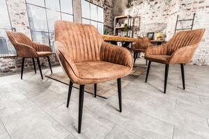 Estila Dizajnová stolička Timeless Comfort hnedá
