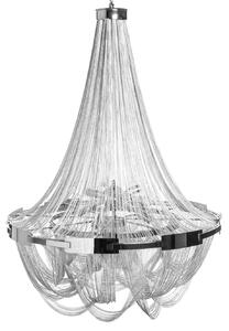 Estila Luxusný retiazkový strieborný luster Razo II 70cm