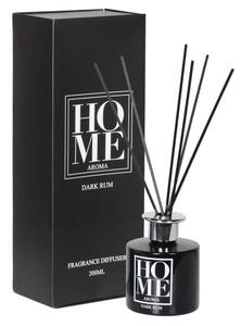 Estila Dizajnový aromatický difuzér Dark Rum s tyčinkami v čiernej farbe 30 cm