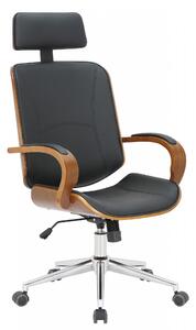 Kancelárska stolička Dayton ~ drevo orech - Čierna