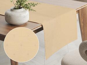 Biante Dekoračný behúň na stôl BM-001 Nopky na svetlo žltom 20x120 cm