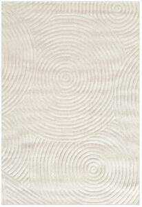 TZ Sivý obdĺžnikový geometrický koberec Strado Polo Raining Grey vzor kruhy Rozmer: 120x170 cm
