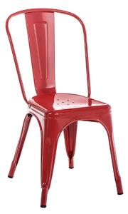 Kovová stolička Ben - Červená