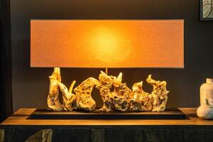 Estila Štýlová a dizajnová široká stolná lampa Alaska 54cm