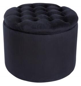 Estila Moderná taburetka Modern Barock čierna 50cm