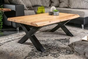 Estila Štýlový masívny konferenčný stolík Mammut agát 110cm