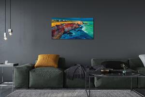 Obraz canvas Morská oblohy skaly 100x50 cm