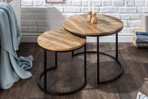 Estila Nadčasový set príručných stolíkov Gosport Mango