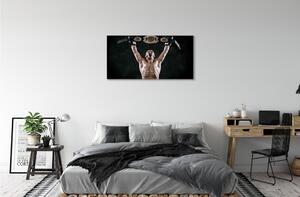 Obraz canvas muž remeň 100x50 cm