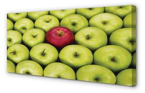Obraz canvas Zelená a červená jablká 125x50 cm