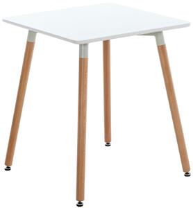 Stôl drevený Viborg 60 natura / biela ~ v75 x 60 x 75 cm