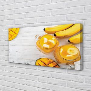 Obraz canvas Mango banán smoothie 100x50 cm