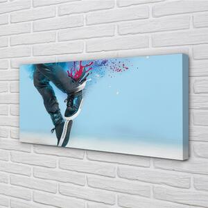 Obraz canvas Nohy farebné čiapka 100x50 cm