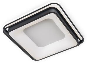BRILAGI - LED stmievateľné stropné svietidlo FLARE LED/102W/230V 50x50 cm čierne + diaľkové ovládanie
