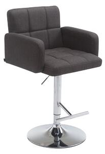 Barová stolička DS1038899 látka - Tmavo sivá