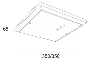 Stropné svietidlo 2xE27/60W/230V