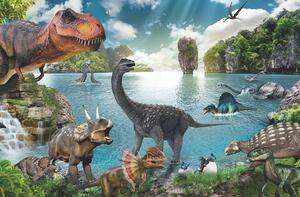 Plagát, Obraz - Dinosaurs - Collage