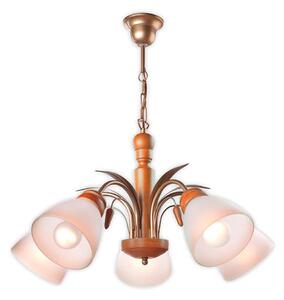 Luster na reťazi TULIPAN 5xE27/60W/230V buk