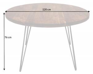 Dizajnový jedálenský stôl Shayla 120 cm akácia