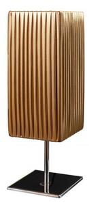 Estila Moderná stolná lampa Paris s látkovým tienidlom zlatej farby 43cm