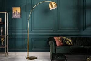 Estila Moderná stojaca lampa Georgia v zlatej farbe 205cm