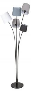 Estila Moderná stojaca lampa Elegans z kovu s piatimi tienidlami 176cm