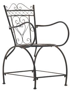 Kovová stolička Sheela s područkami - Bronzová