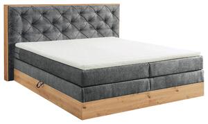 BOXSPRINGOVÁ POSTEĽ, 180/200 cm, antracitová, prírodná farba Esposa - Postele, Online Only
