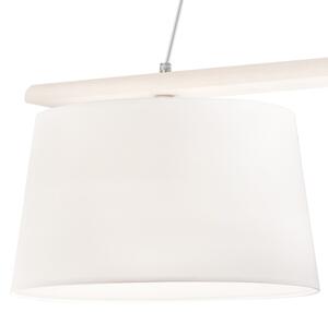 Luster na lanku AIDA 2xE27/60W/230V pr. 35 cm dub/biela