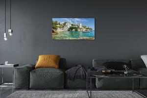 Obraz na plátne Grécko Sea mestského života 100x50 cm