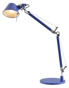 Stolové Lampa Artemide, Tolomeo Micro, Modrá, Pracovňa, Kov, Dizajnový
