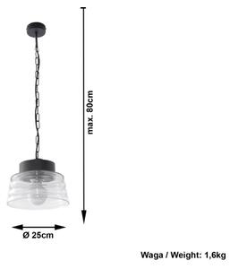 Luster na reťazi MARINA 1xE27/60W/230V