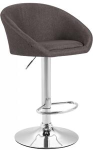 Barová stolička Miami V2 ~ látka - Tmavo sivá