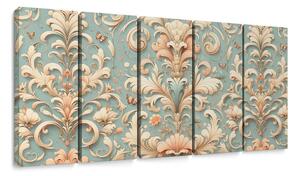 5-dielny obraz vintage ornamenty