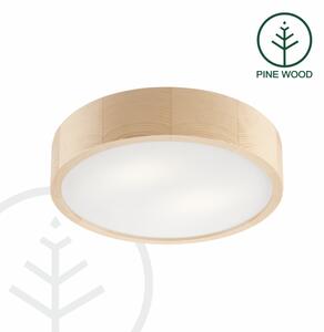 Stropné svietidlo NATURAL 2xE27/60W/230V pr. 37,5 cm borovica