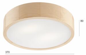 Stropné svietidlo NATURAL 2xE27/60W/230V pr. 37,5 cm borovica