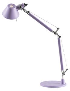 Stolové Lampa Artemide, Tolomeo Micro, Fialová, Pracovňa, Kov, Dizajnový