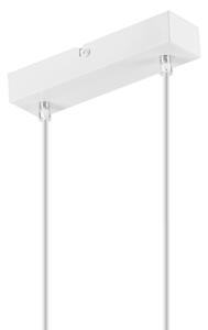 Luster na lanku SIMON 2xE27/60W/230V biela/buk