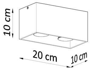 Sollux SL.0381 - Bodové svietidlo QUAD 2xGU10/40W/230V
