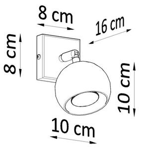 Sollux SL.0443 - Nástenné bodové svietidlo OCULARE 1xGU10/10W/230V