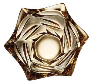 KRIŠTÁĽOVÁ MISKA BOHEMIA FLAMENCO AMBER 330MM