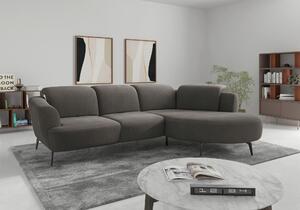 ROHOVÁ SEDAČKA, textil, grafitová Sit & More - Sedačky, Online Only