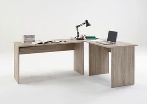 ROHOVÝ PÍSACÍ STÔL, farba duba, 205/155/76 cm MID.YOU - Online Only kancelárie, Online Only