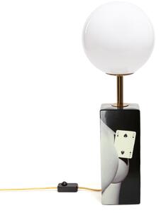 Stolové Lampa SELETTI, Toiletpaper, stmievateľné, Čierna, Obývacia izba, Keramika, Dizajnový