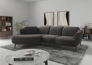 ROHOVÁ SEDAČKA, textil, grafitová Sit & More - Sedačky, Online Only