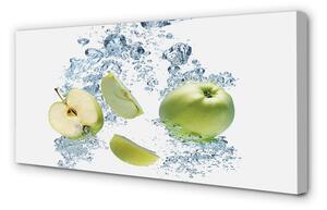 Obraz canvas Voda jablko nakrájaný 100x50 cm