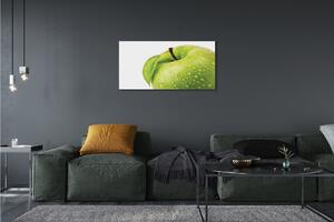 Obraz canvas Jablko zelená vodné kvapky 100x50 cm